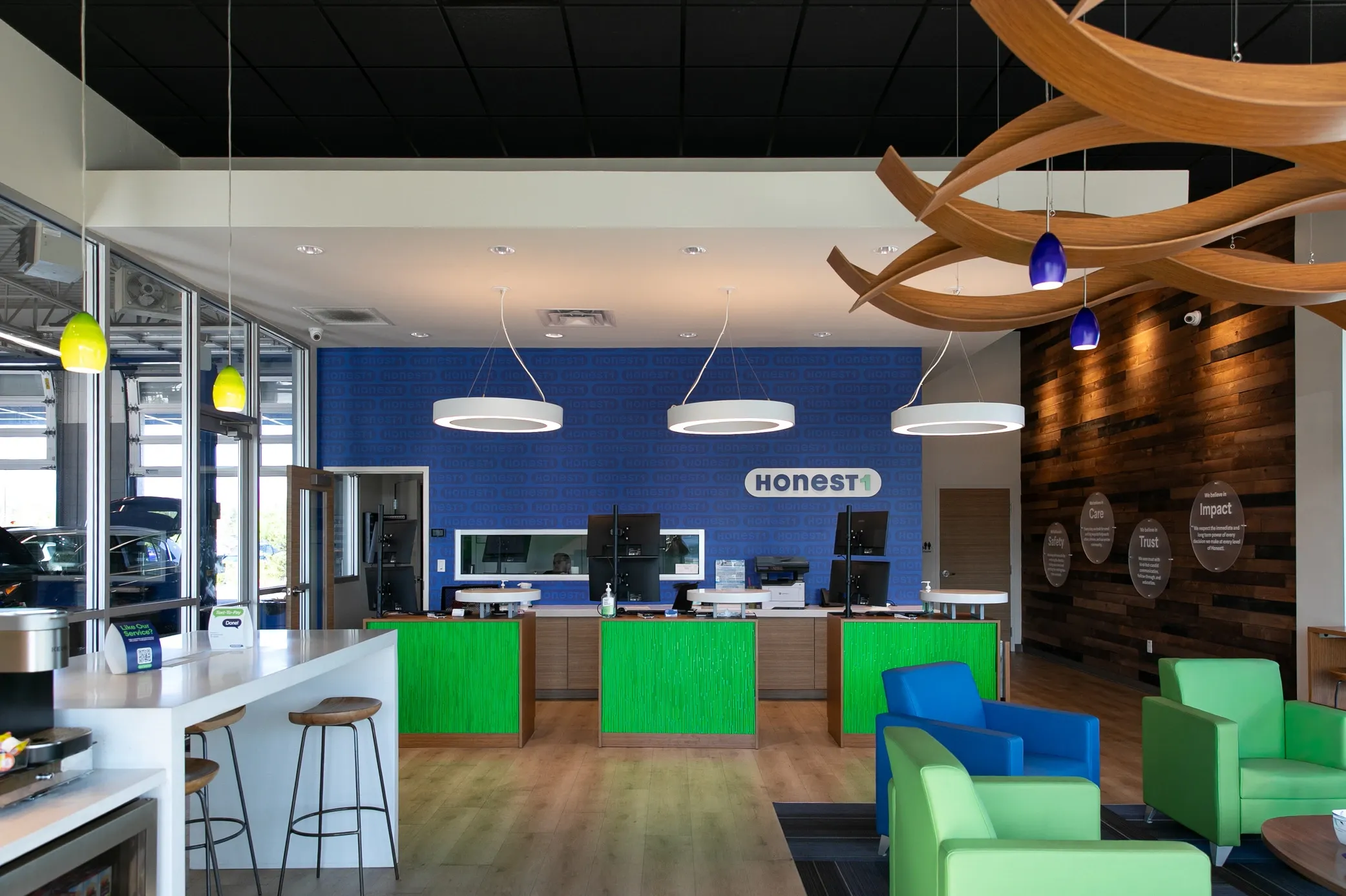 Honest1 Auto Care shop interior