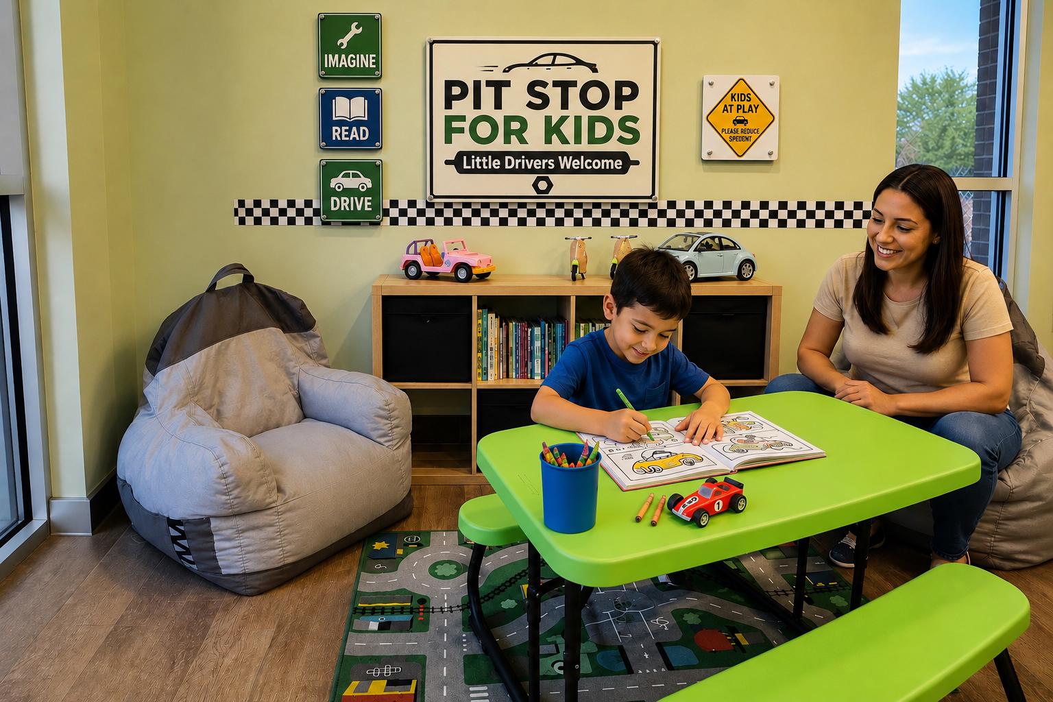 From Play Area to Pit Stop for Kids